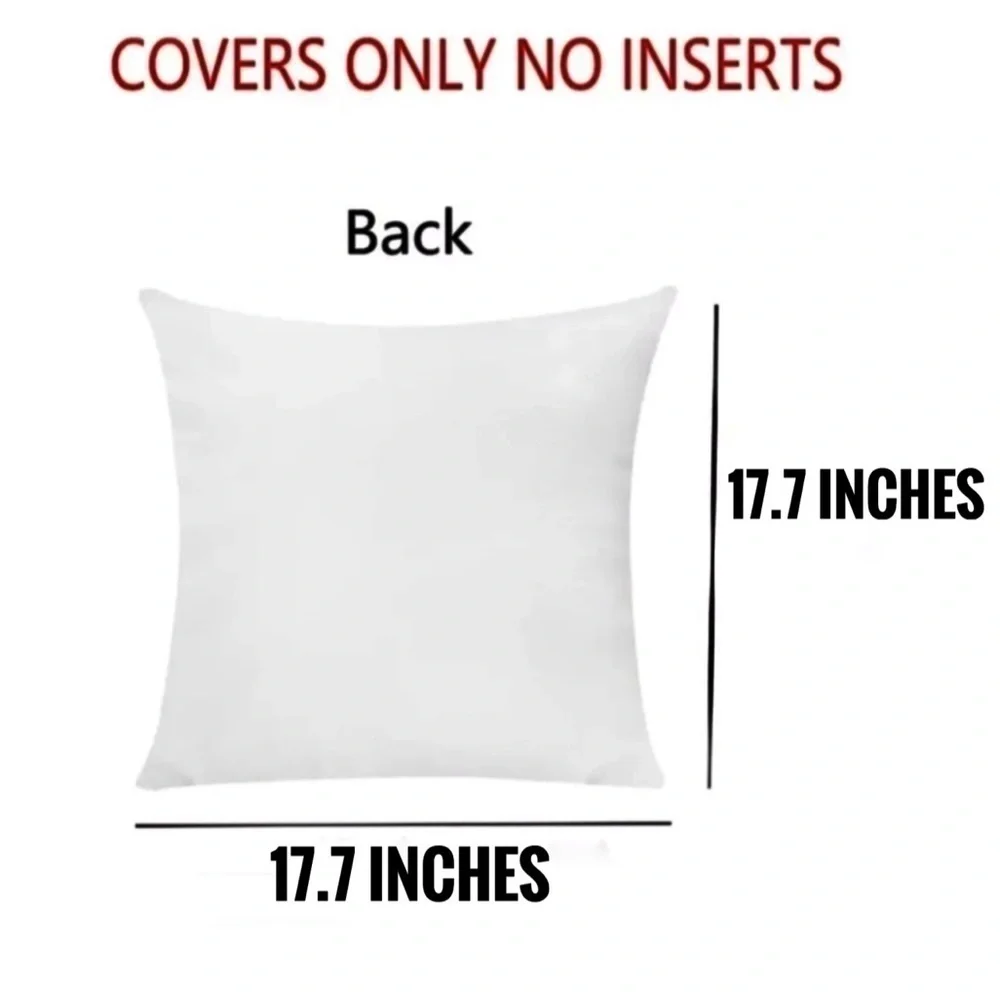 Pillow Cover Deer Christmas Zip Up Farmhouse White Black Plaid Large 17.7 in